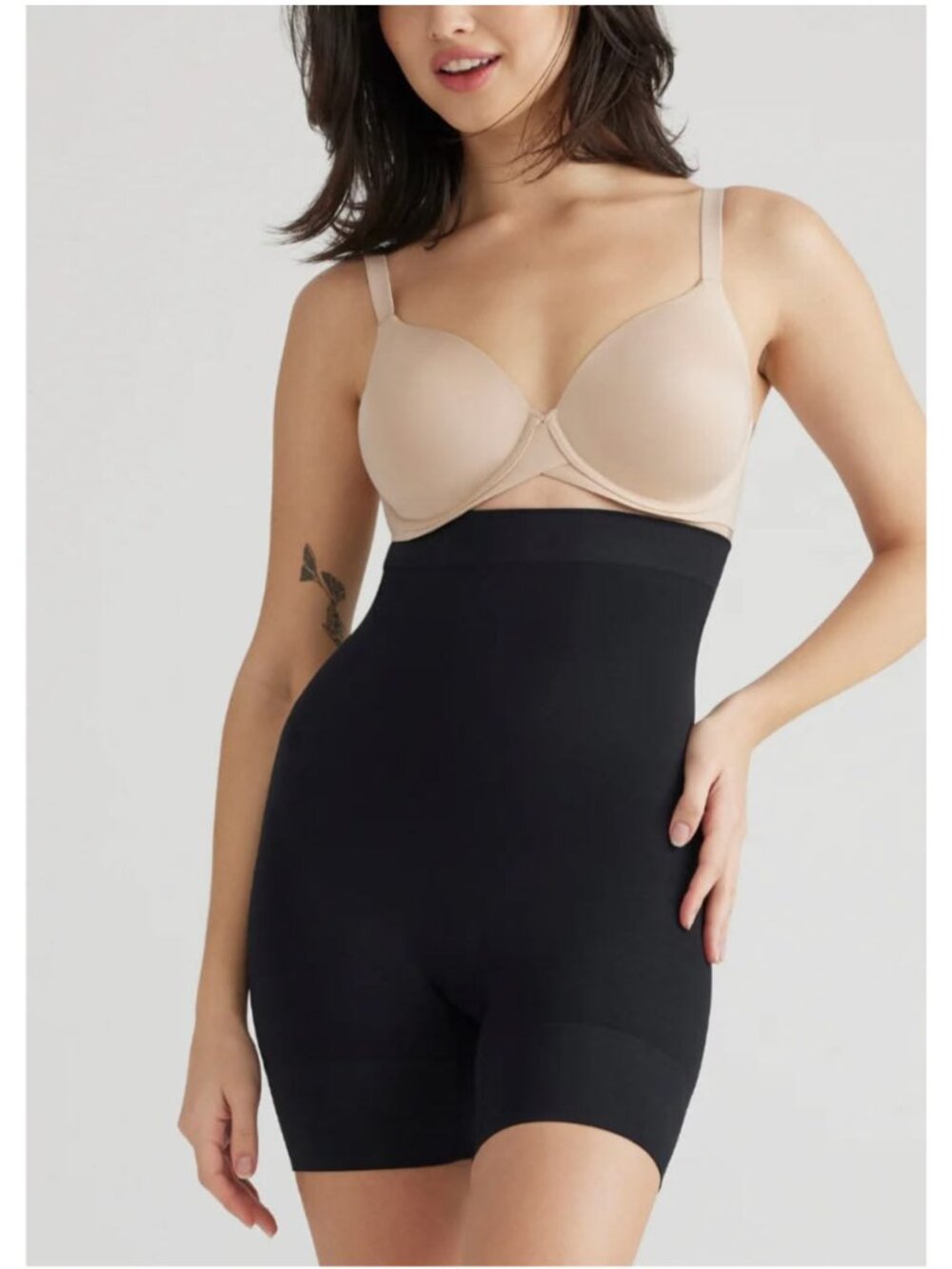 NWT Yummie Seamless Solutions High Waist Shaping Shorts YT5-278 Black Sz S/M